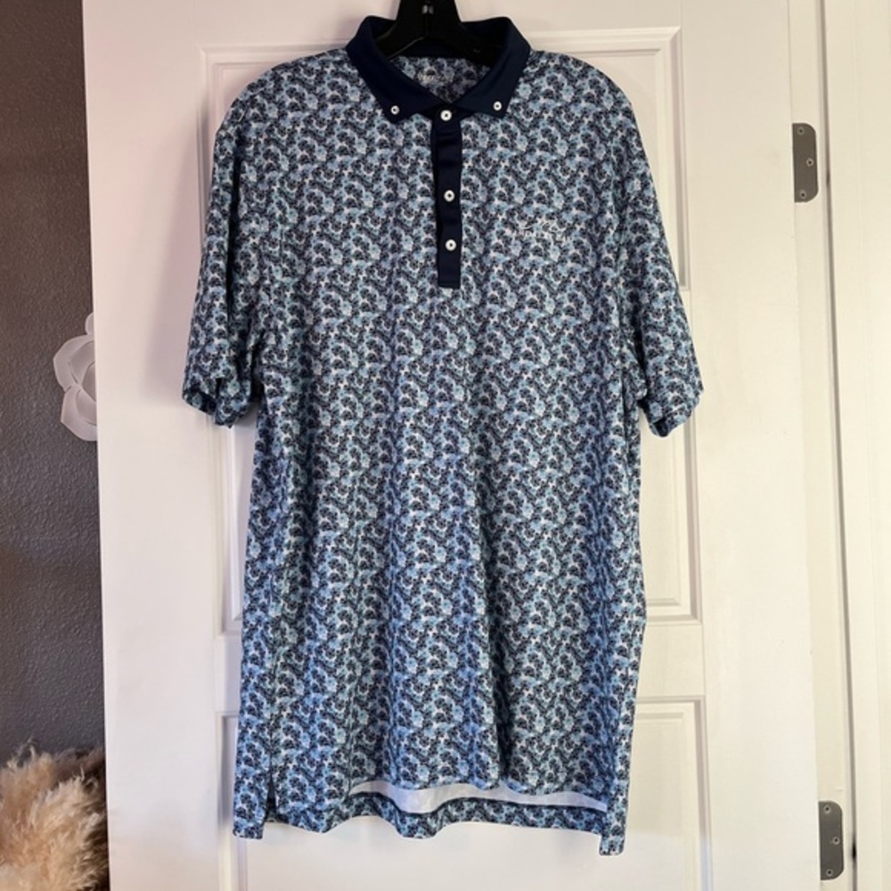 Johnnie-O Floral Print Mandalay Bay Polo